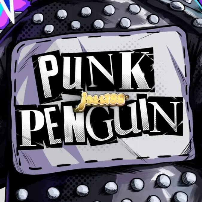 Pemandangan panggung konser punk dalam slot Punk Penguin